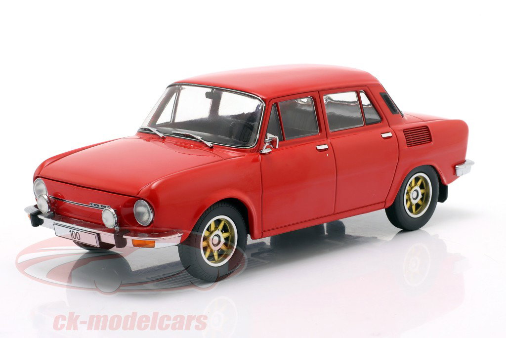 Skoda 100 Année de construction 1969 rouge 1:18 ModelCar Group