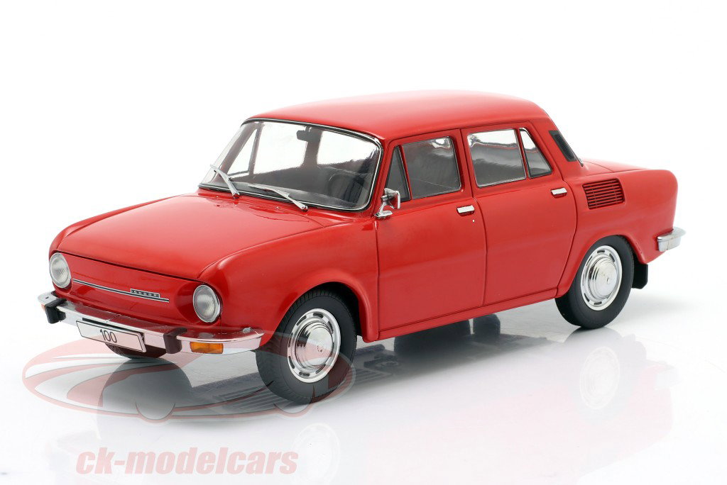 Skoda 100 Année de construction 1969 rouge 1:18 ModelCar Group