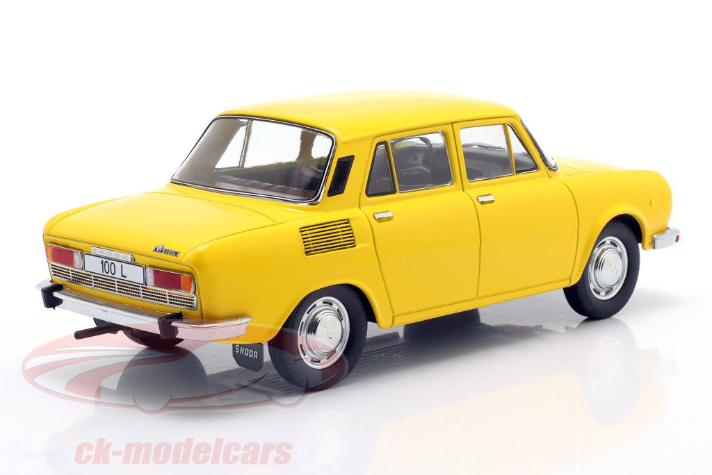 Skoda 100 L Année de construction 1969 jaune 1:18 ModelCar Group