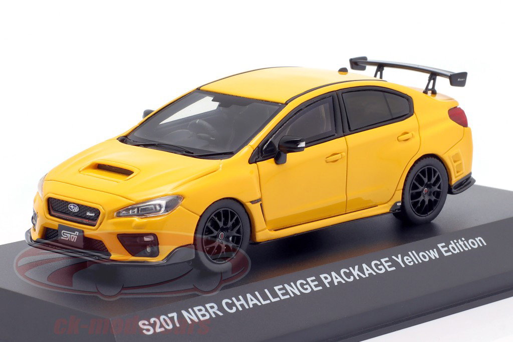 Subaru S207 NBR Challenge Pack année de construction 2015 jaune 1:43 Kyosho