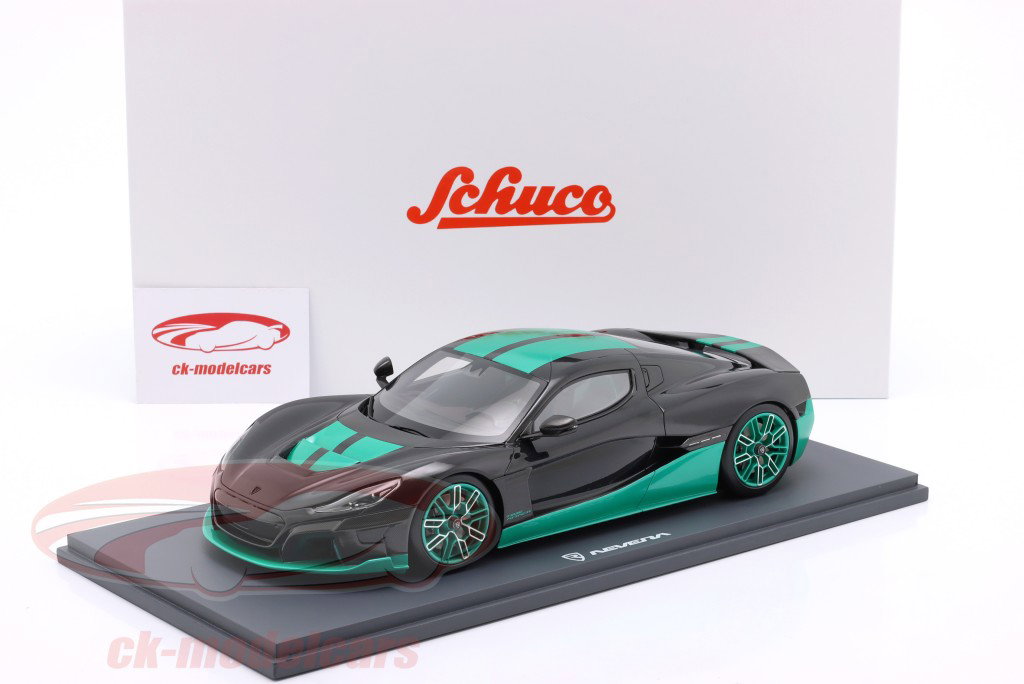 Rimac Nevera Time Attack Año de construcción 2023 negro 1:18 Schuco