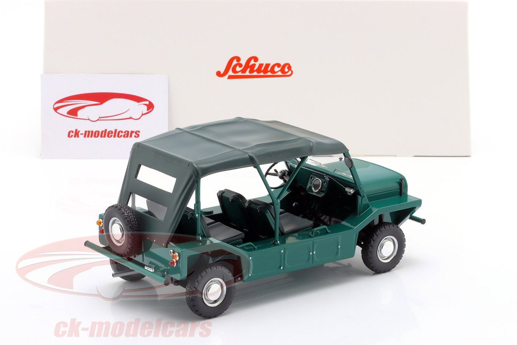 Mini Moke Année de construction 1968 vert 1:18 Schuco