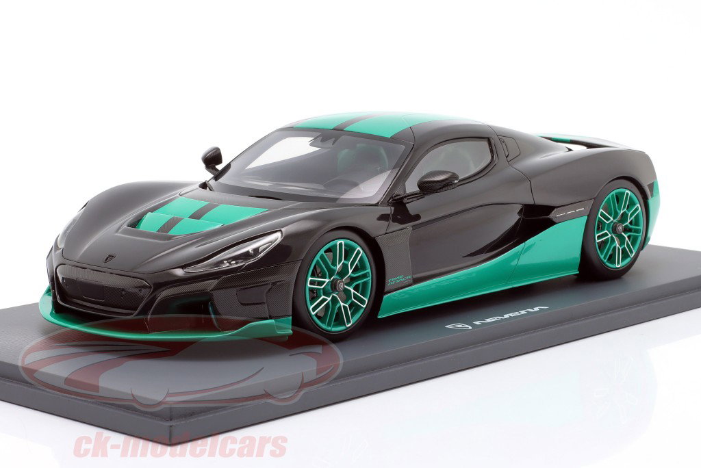 Rimac Nevera Time Attack Año de construcción 2023 negro 1:18 Schuco