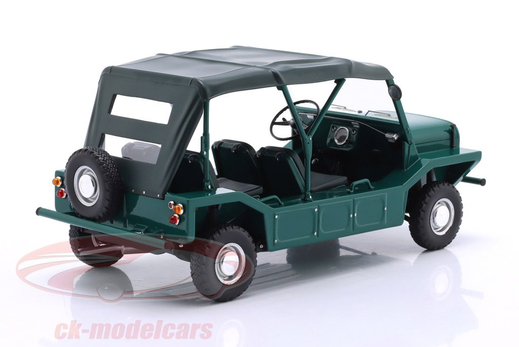 Mini Moke Année de construction 1968 vert 1:18 Schuco