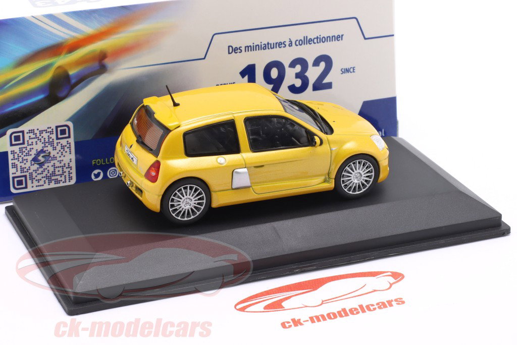 Renault Clio V6 Ph. 2 Año de construcción 2003 Amarillo Sirio 1:43 Solido
