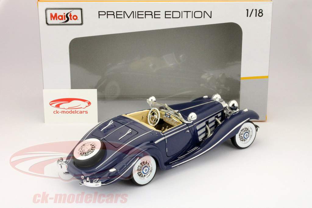1/18 1936 メルセデスベンツ ミニカー 500K 全開閉 ブラック Amazon | プレミア版☆1:18 1936年メルセデスベンツ500K Maisto