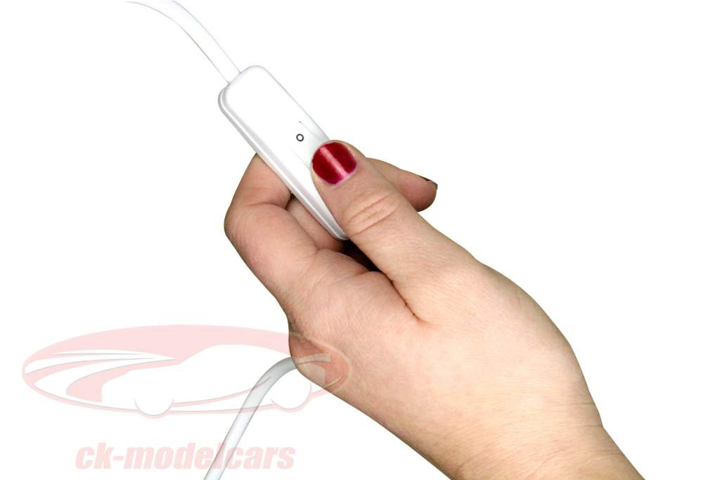 Выставка и коллекционные витрина для моделей автомобилей, включая 7 стеклянных полок белый / серебристый 1,60 м высокой