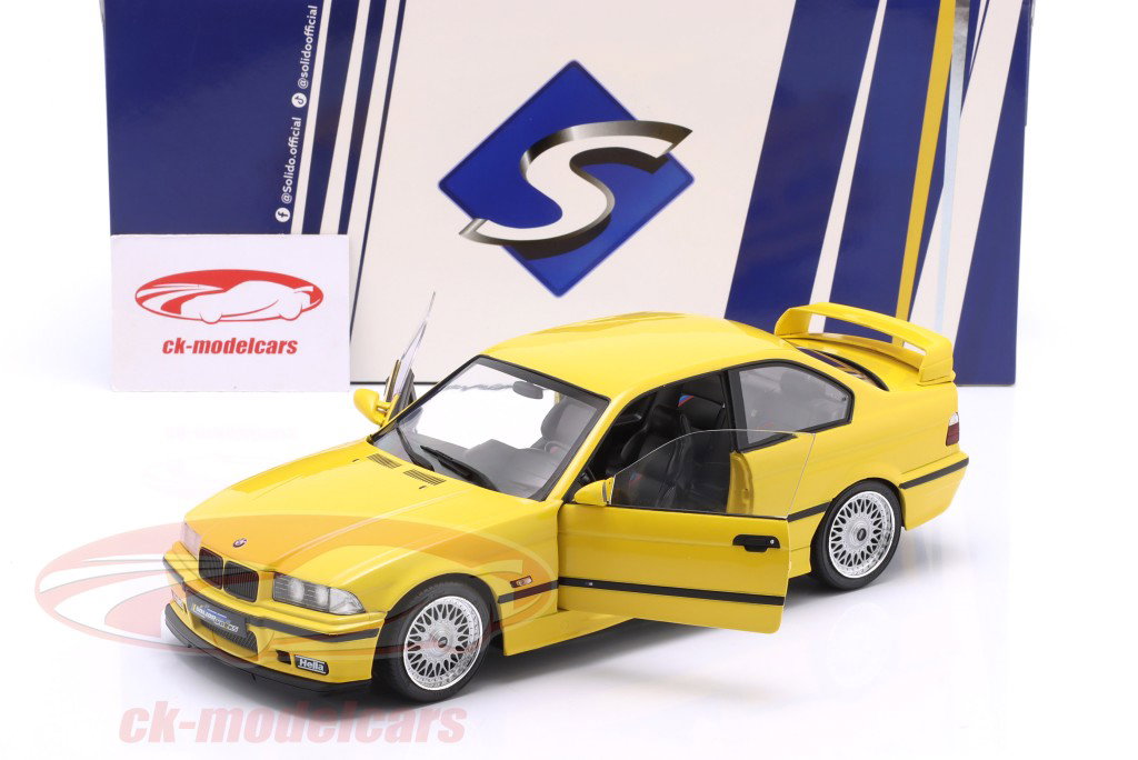 BMW M3 (E36) Coupe Année de construction 1991 jaune 1:18 Solido
