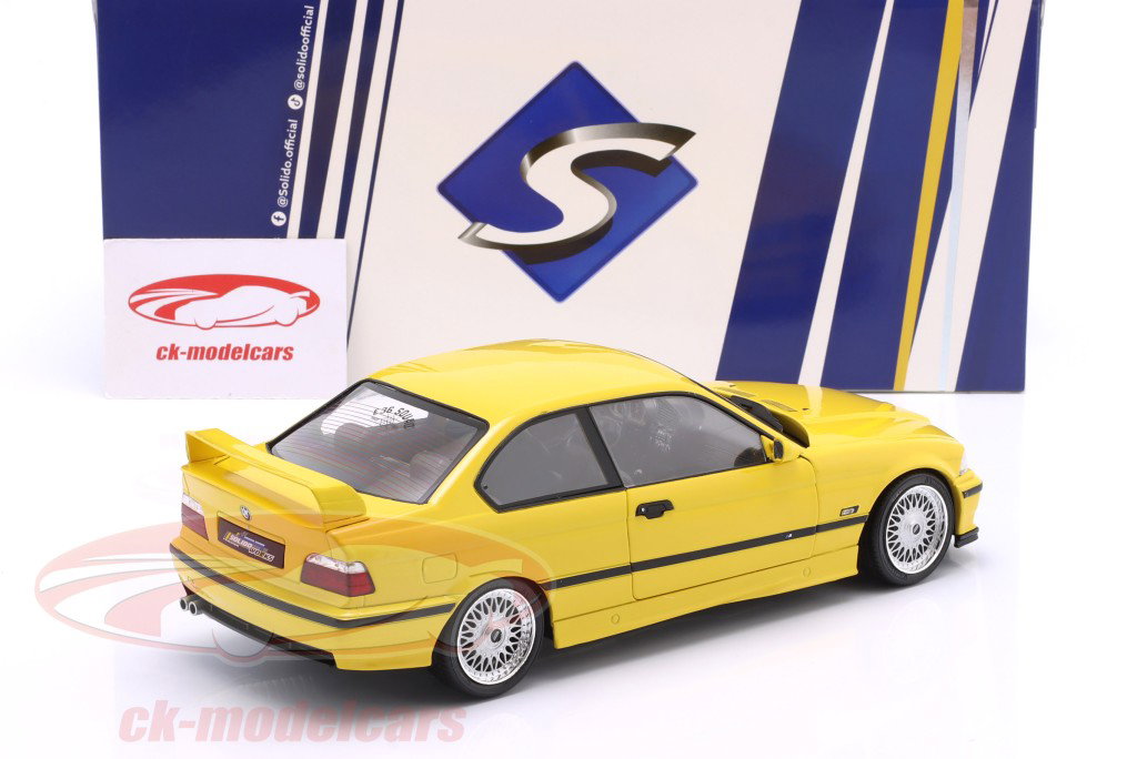 BMW M3 (E36) Coupe Año de construcción 1991 amarillo 1:18 Solido