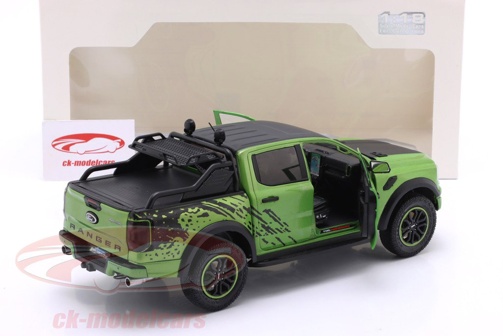 Ford Ranger Raptor Pick-Up 建造年份 2024 绿色的 金属 1:18 Solido