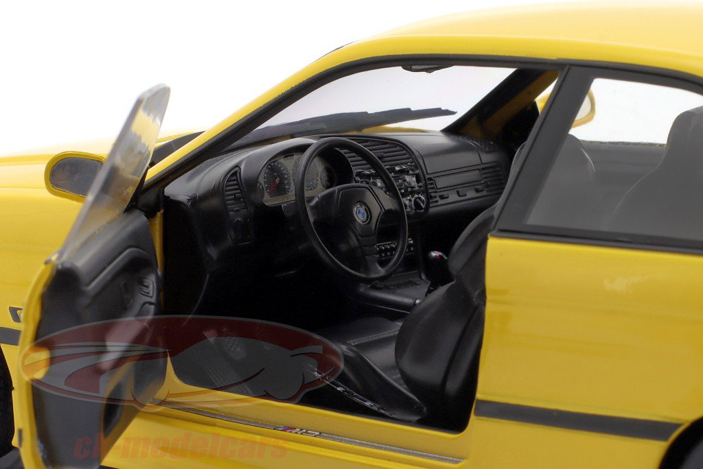 BMW M3 (E36) Coupe Ano de construção 1991 amarelo 1:18 Solido