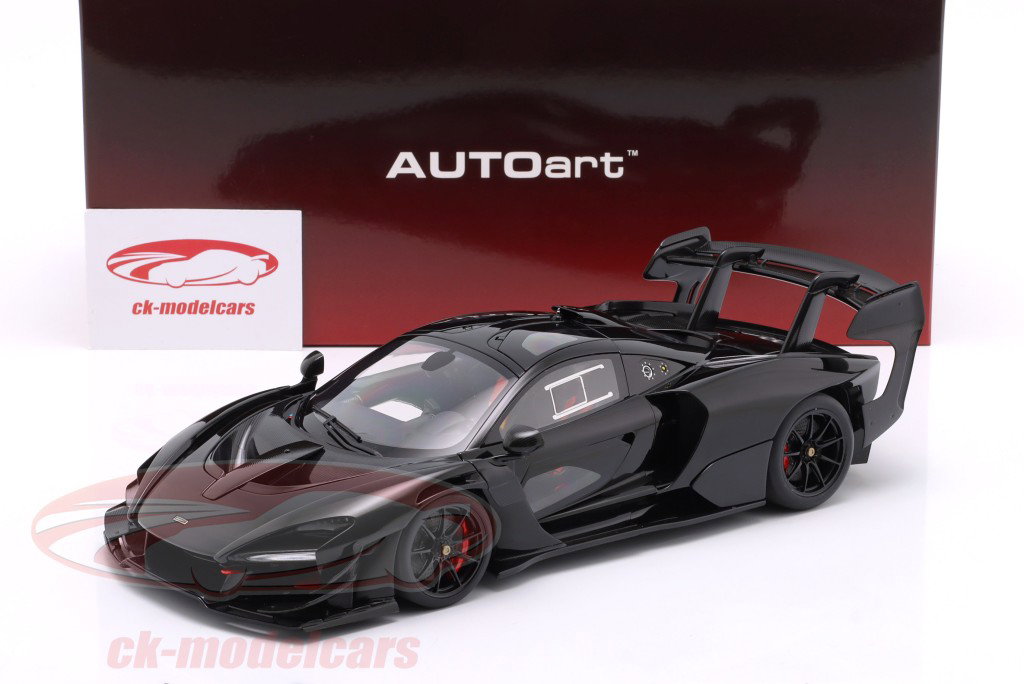 McLaren Senna GTR Année de construction 2019 noir onyx 1:18 AUTOart