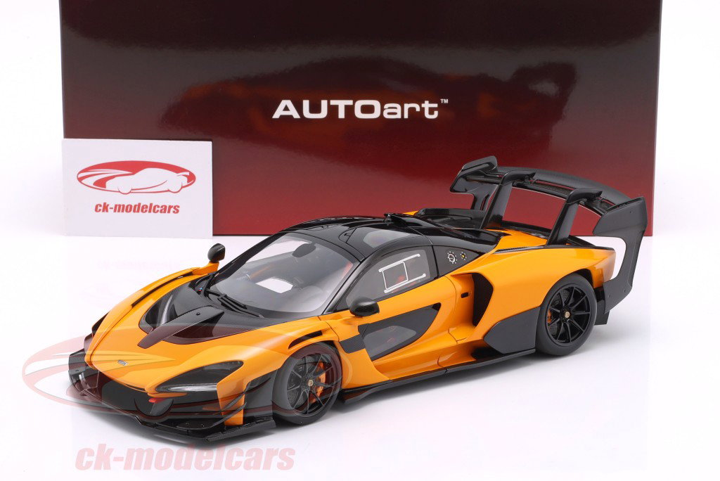 McLaren Senna GTR Année de construction 2019 orange 1:18 AUTOart
