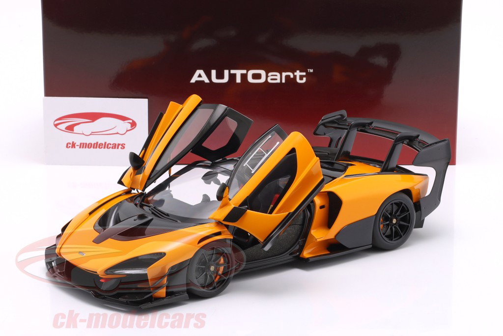 McLaren Senna GTR Année de construction 2019 orange 1:18 AUTOart