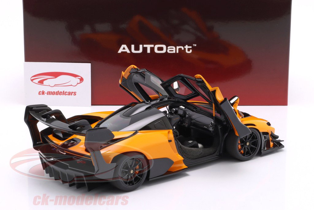 McLaren Senna GTR Année de construction 2019 orange 1:18 AUTOart