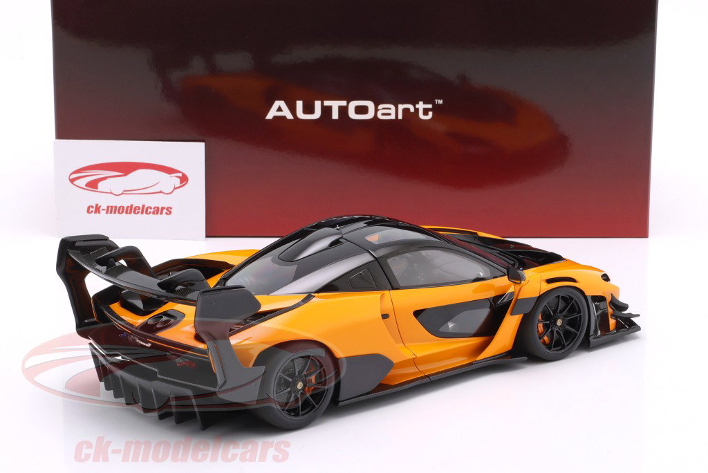 McLaren Senna GTR Année de construction 2019 orange 1:18 AUTOart