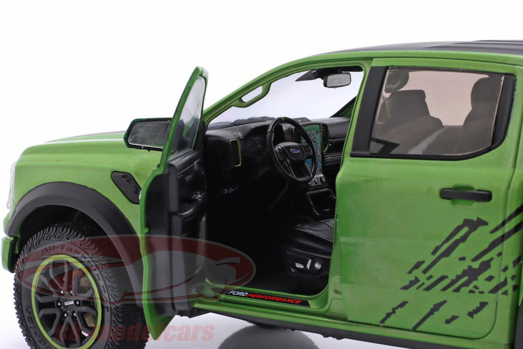 Ford Ranger Raptor Pick-Up 建造年份 2024 绿色的 金属 1:18 Solido