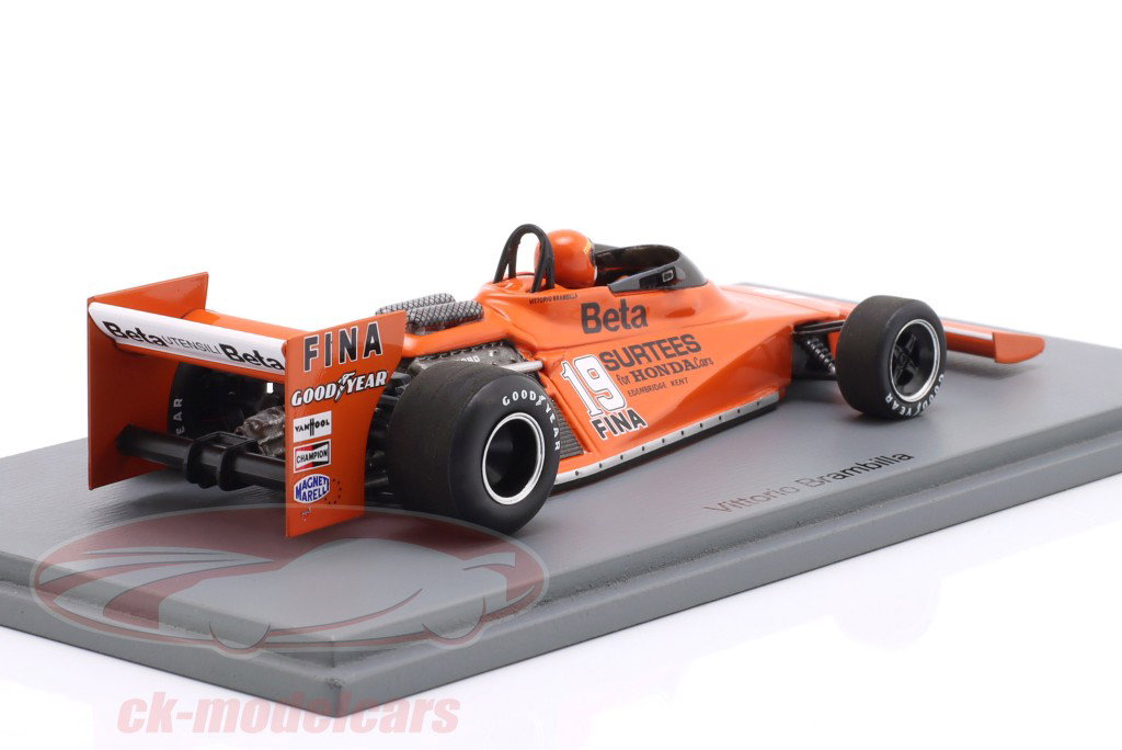 Vittorio Brambilla Surtees TS20 #19 9e Britse GP formule 1 1978 1:43 Spark
