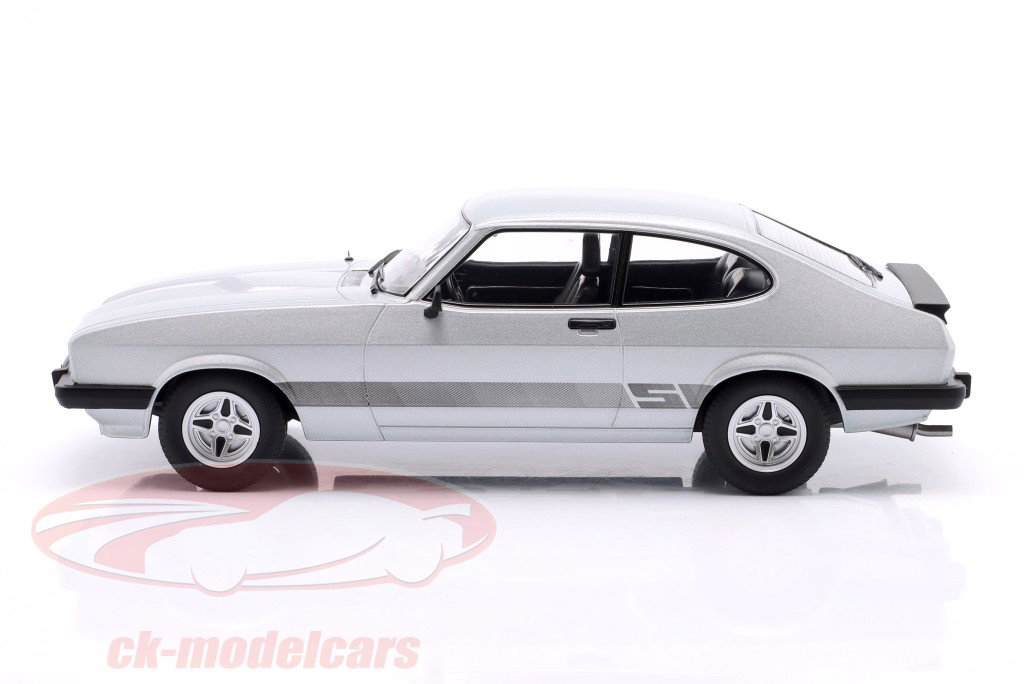 Ford Capri MK III 建造年份 1978 银 金属 1:18 ModelCar Group