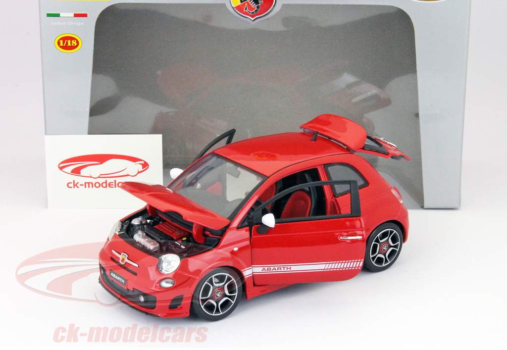 1/18 Bburago フィアット アバルト 500 2008 Bburago 1:18 フィアット500アバルトモデル2008赤分モデル 18