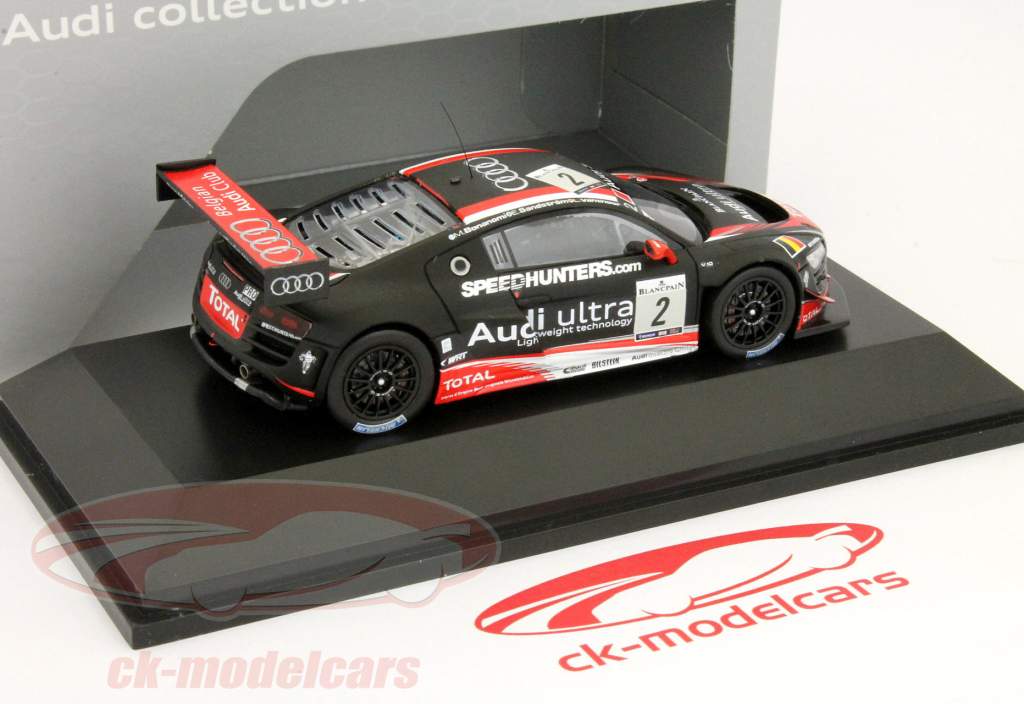 アウディR8 LMSウルトラ＃2 24スパ2012 Bonanomi Sandstroem、Vanthoor、1:43スパーク