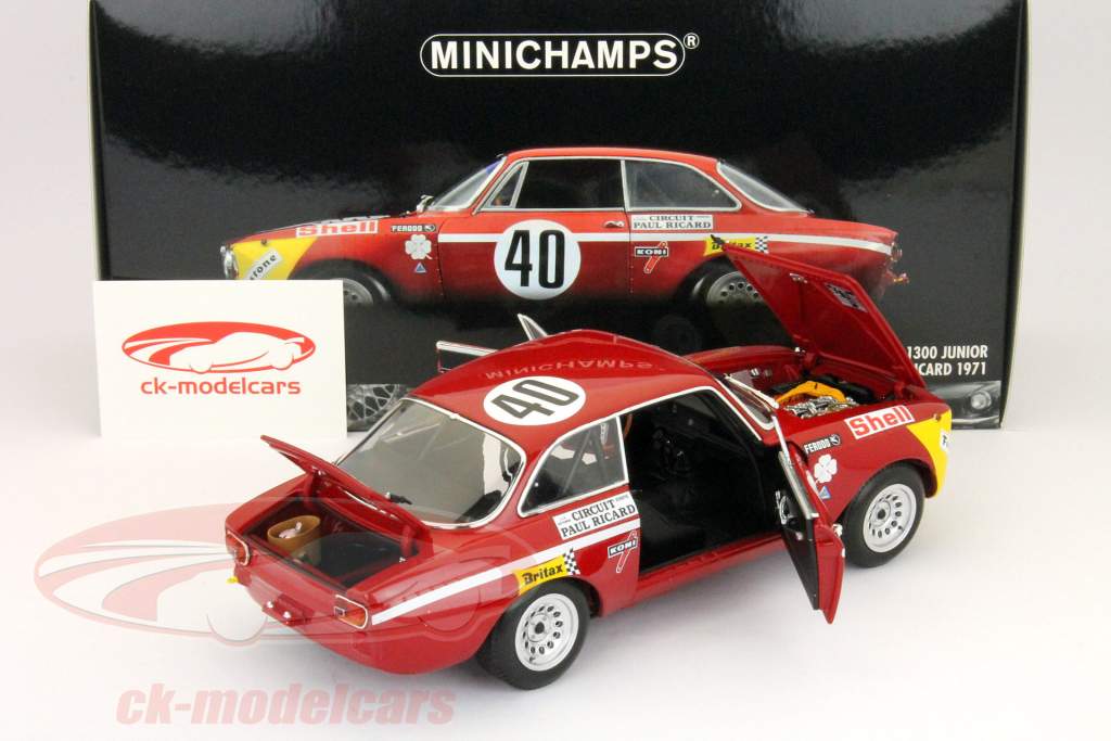 自動車 MINICHAMPS Alfa Romeo GTA 1300 Junior 1/18 Minichamps 1971 Alfa Romeo GTA 1300 Junior (Yellow
