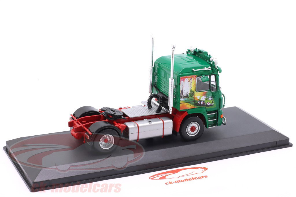 MAN F200 (low cab) Lastbil Byggeår 2000 grøn / indretning 1:43 Hachette