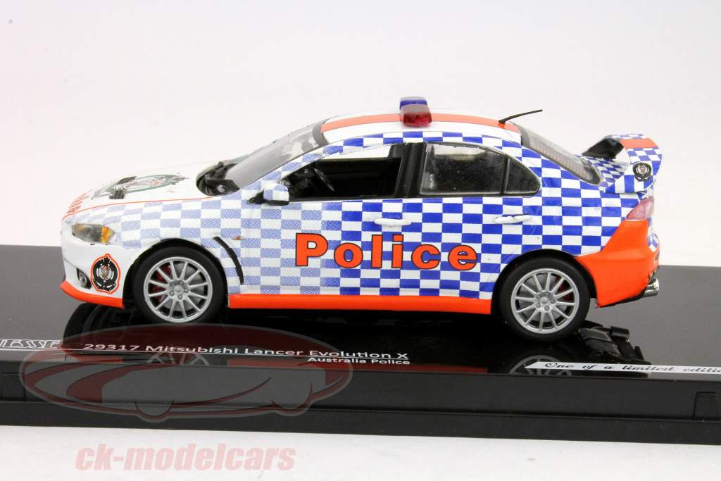 Mitsubishi Lancer Evolution Polícia Austrália 1:43 Vitesse