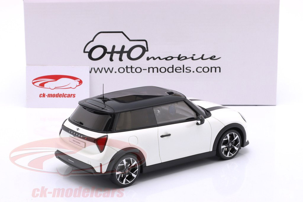 Mini Cooper S Année de construction 2025 blanc métallique 1:18 OttOmobile