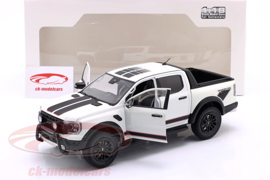 Ford Ranger Raptor Bouwjaar 2024 wit 1:18 Solido