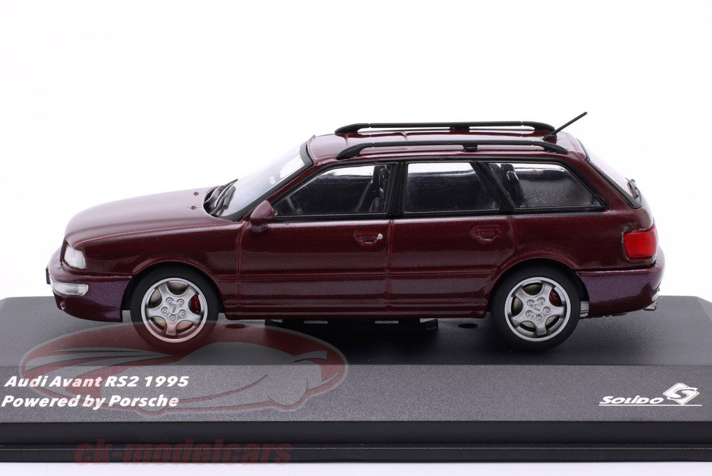 Audi RS 2 Avant Bouwjaar 1995 robijnrood 1:43 Solido