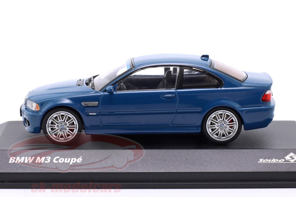 BMW M3 (E46) Coupe Année de construction 2000 Laguna Seca bleu 1:43 Solido