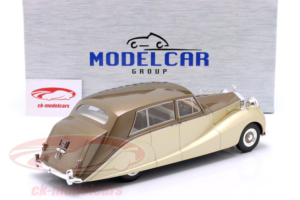 Rolls-Royce Silver Wraith Empress by Hooper 1956 brun / guld 1:18 ModelCar Group