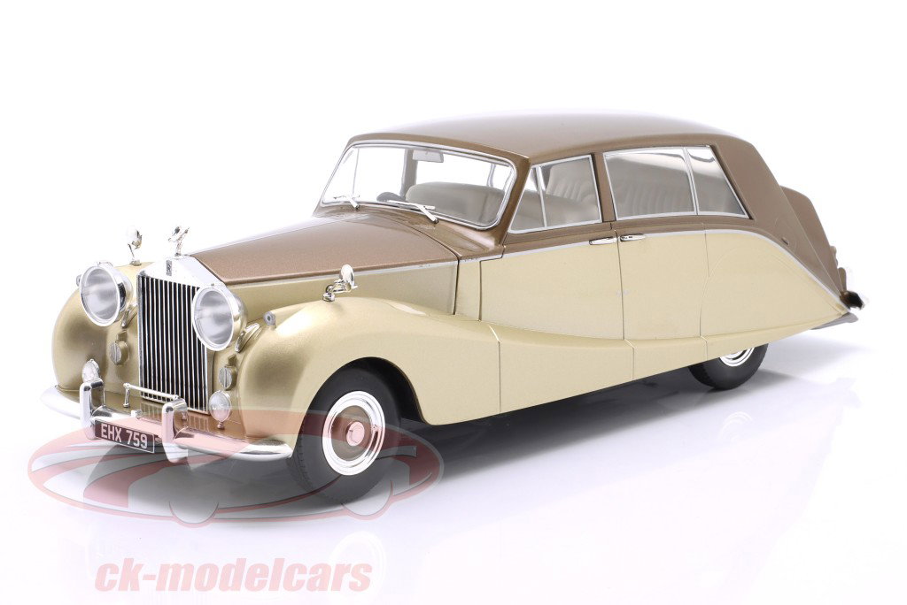 Rolls-Royce Silver Wraith Empress by Hooper 1956 brun / guld 1:18 ModelCar Group