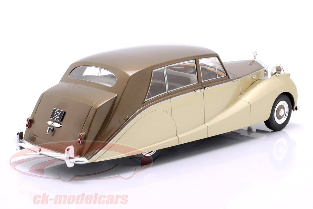 Rolls-Royce Silver Wraith Empress by Hooper 1956 brun / guld 1:18 ModelCar Group