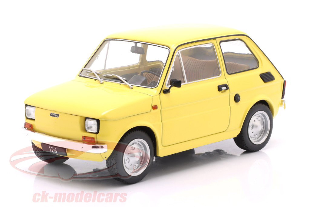 Fiat 126 建設年 1972 黄色 1:18 ModelCar Group