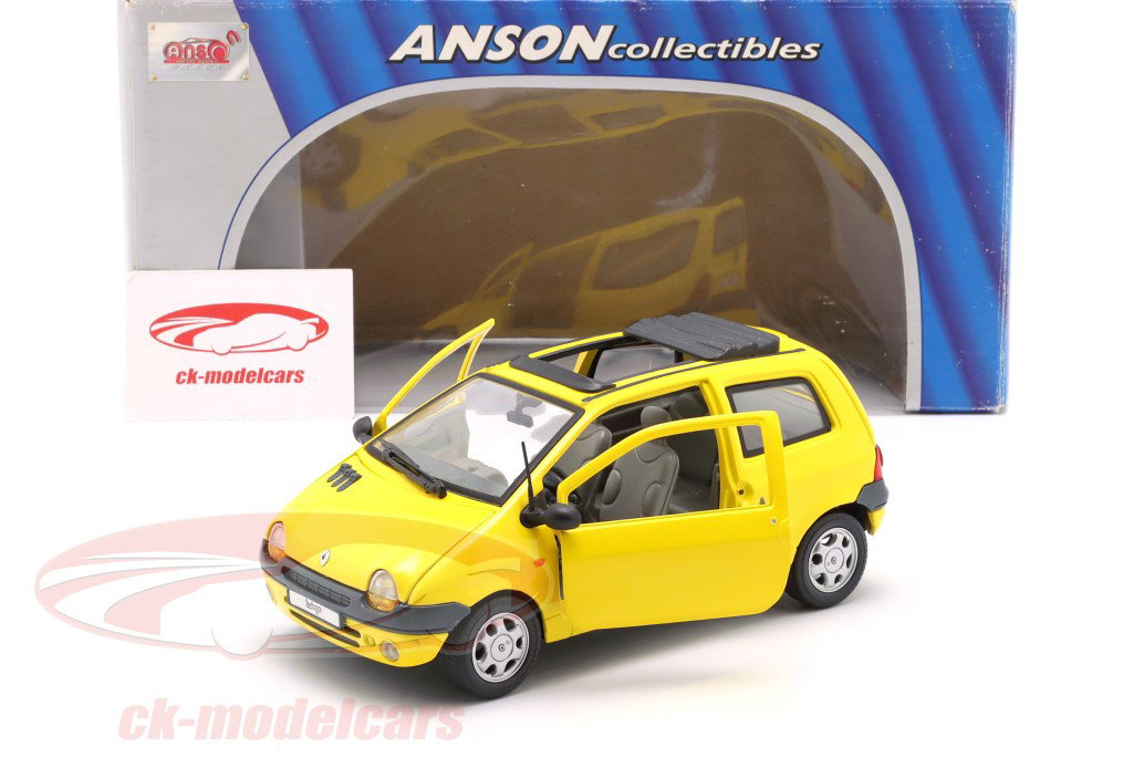 Renault Twingo Open Top желтый 1:18 Anson