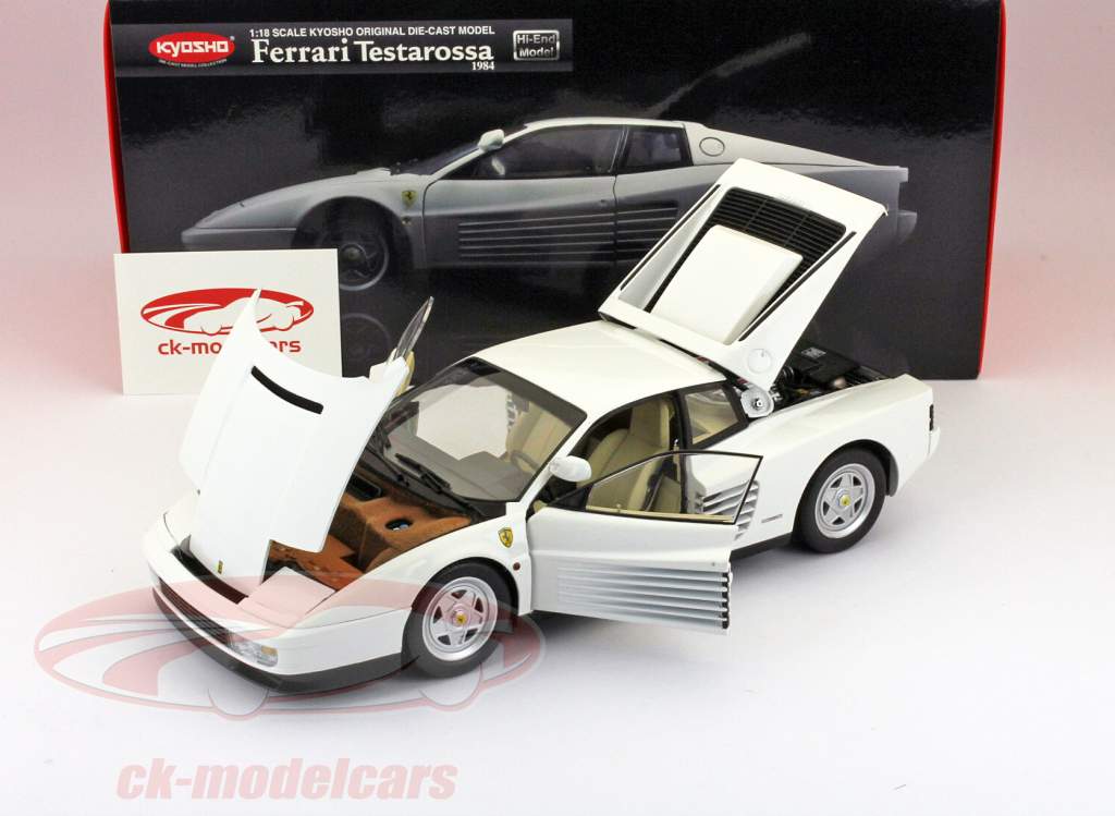 Kyosho 1:18 フェラーリテスタロッサ1984ホワイト分 08424W