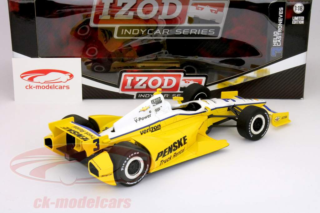 Х. Castroneves № 3 Indy автомобилей серии 2012 1:18 Greenlight