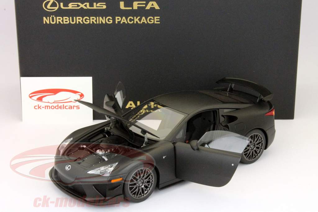Lexus LFA Нюрбургринг построен в 2011 матовой черной AUTOART 1:18