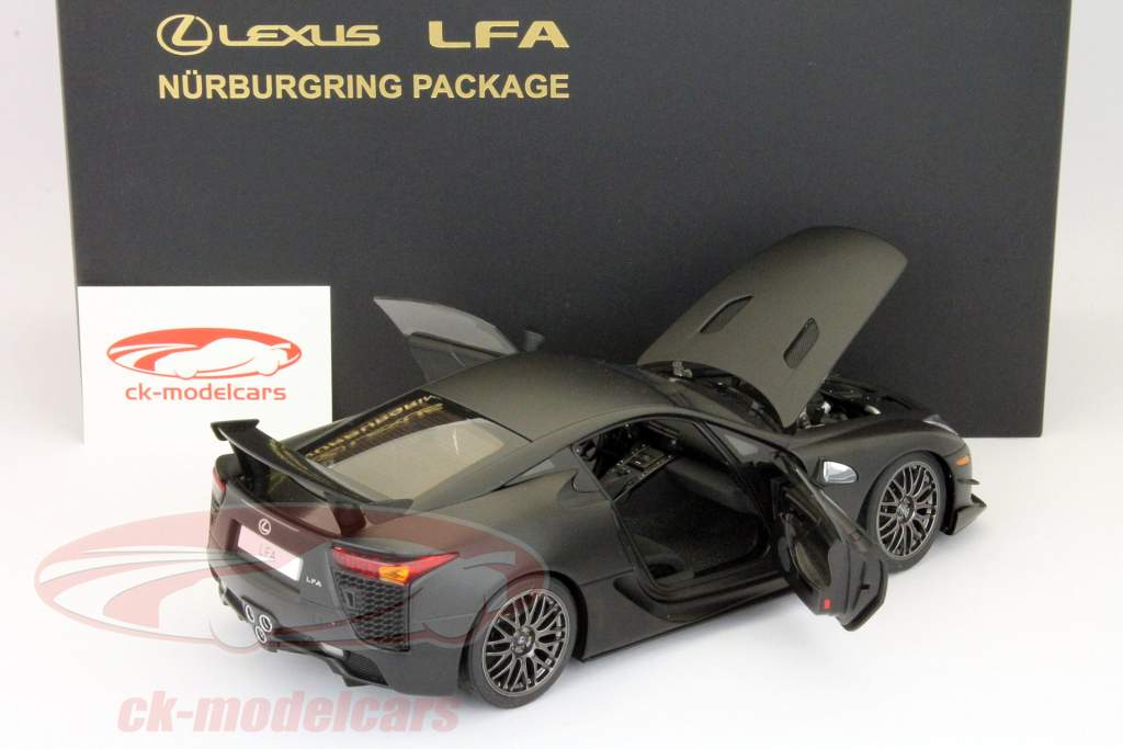 Lexus LFA Нюрбургринг построен в 2011 матовой черной AUTOART 1:18