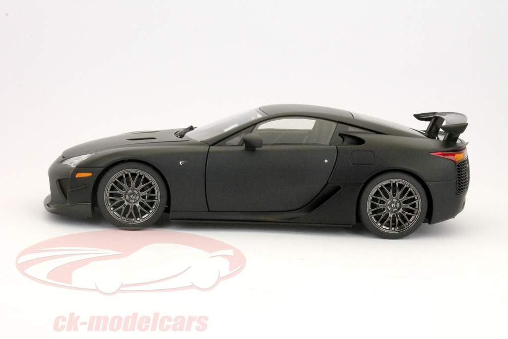 Lexus LFA Нюрбургринг построен в 2011 матовой черной AUTOART 1:18