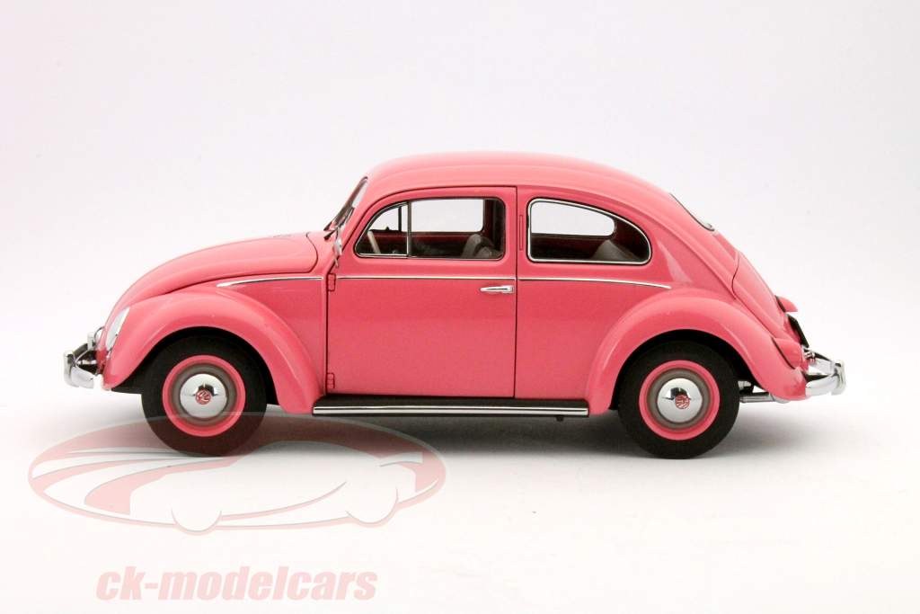 AUTOart 1:18 フォルクスワーゲンVWビートル1200年1955ピンク分