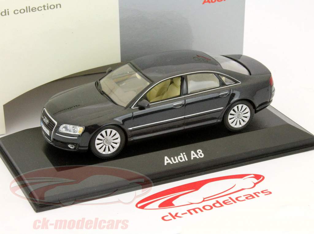Audi A8 Facelift år 2005 blå 1:43 Minichamps