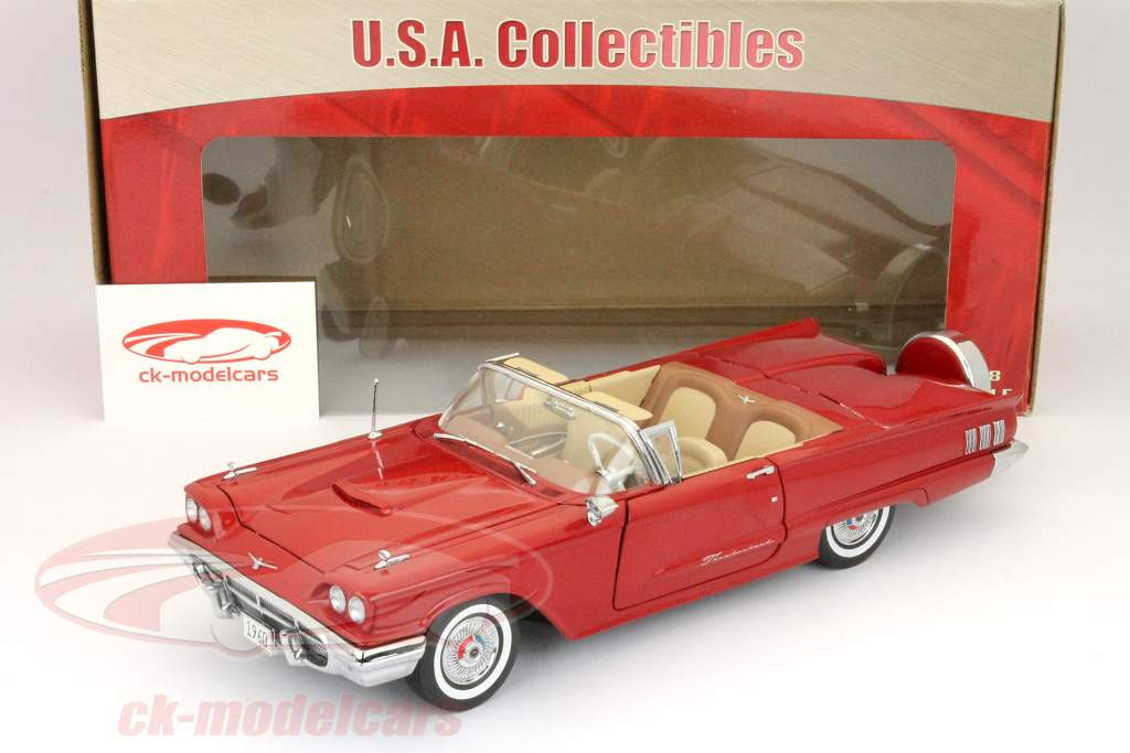 Ford Thunderbird Open Cabriolet Bj. 1960 rot / red 1:18 SunStar