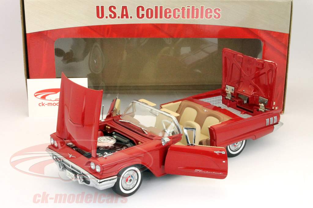 Ford Thunderbird Open Convertible 1960 red 1:18 SunStar