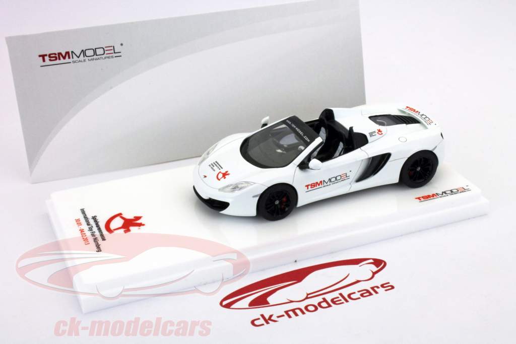 McLaren MP4-12C Araña edición especial blanco Toy Fair de Nuremberg 2013 1:43 TrueScale