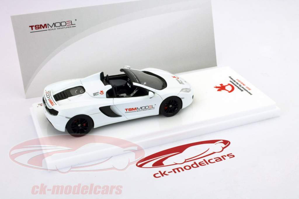 マクラーレンMP4-12Cスパイダーホワイトスペシャルエディションの玩具見本市ニュルンベルク2013年一時43 TrueScale