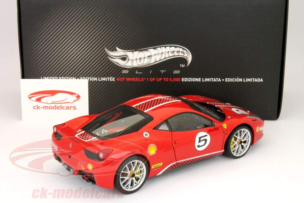 自動車 Ferrari 458 Italia 1/18 HOTWHEELS ELITE 1/18 Hot Wheels Hotwheels Elite Ferrari 458 Italia Hardtop