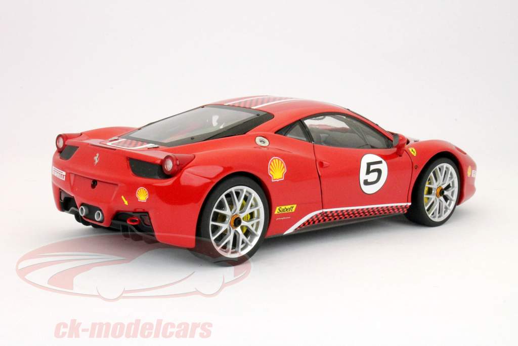 Ferrari 458 Challenge #5 1:18 Hot Wheels Elite